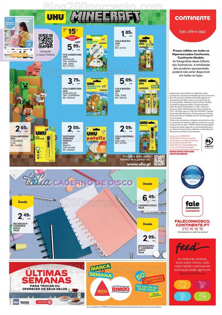 Antevisão Folheto CONTINENTE Promoções de 27 agosto a 2 setembro