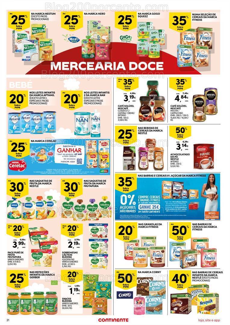 Antevisão Folheto CONTINENTE Promoções de 3 a 9 outubro