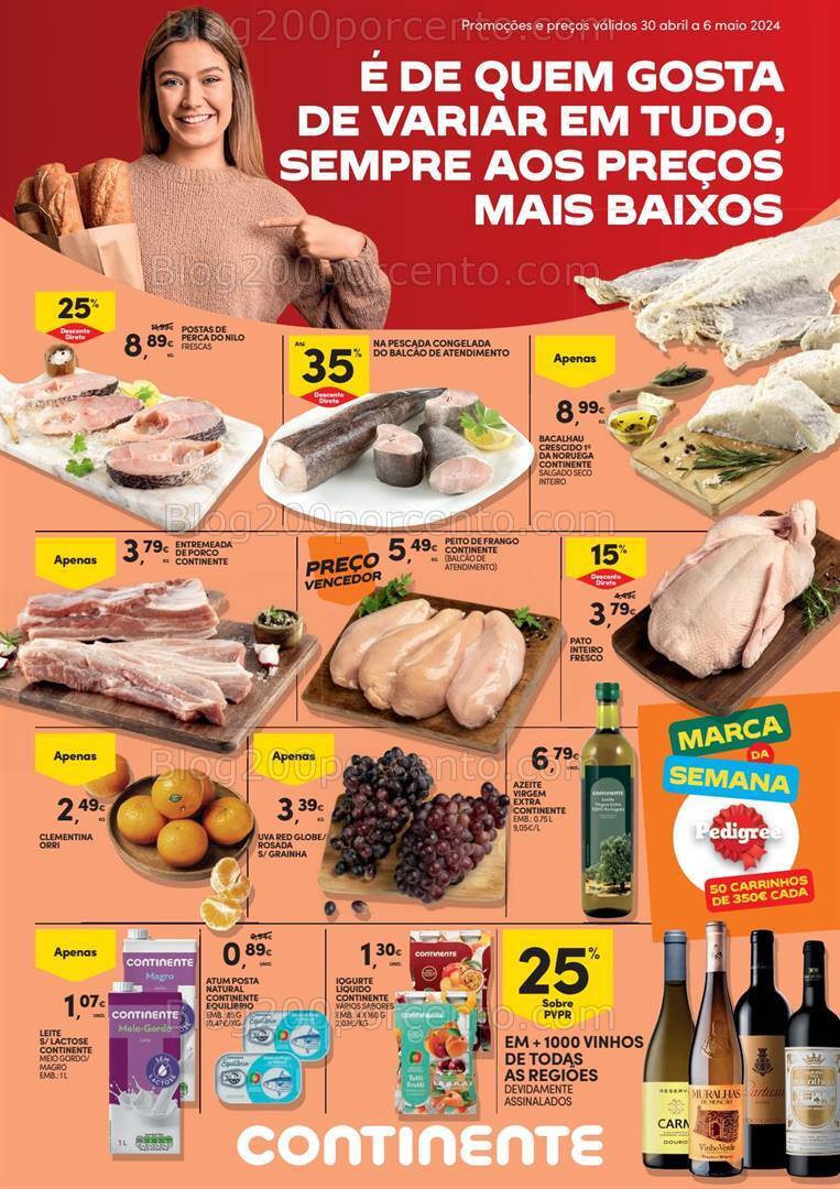 Antevisão Folheto CONTINENTE Promoções de 30 abril a 6 maio