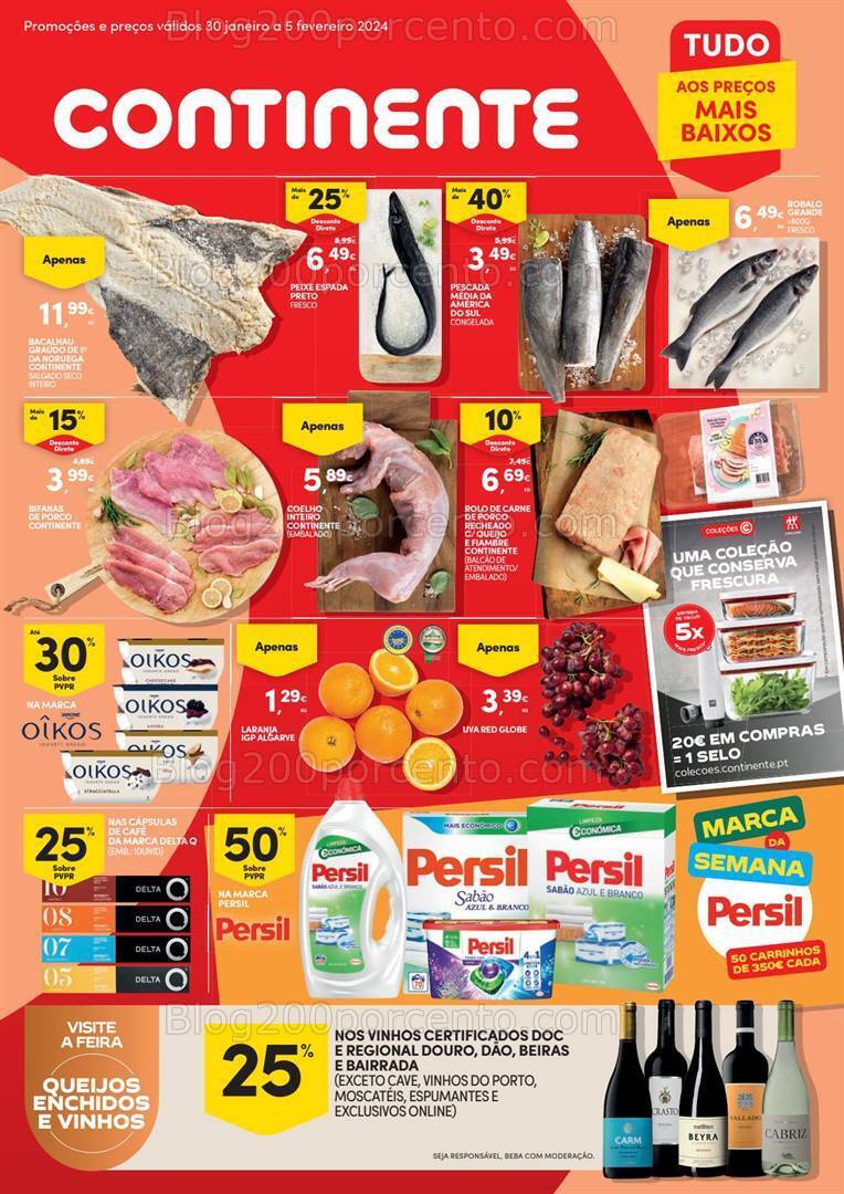 Antevisão Folheto CONTINENTE Promoções de 30 janeiro a 5 fevereiro