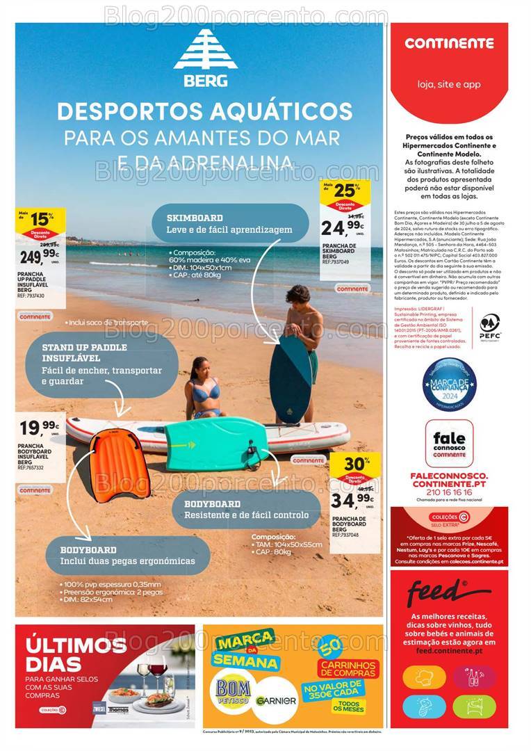 Antevisão Folheto CONTINENTE Promoções de 30 julho a 5 agosto