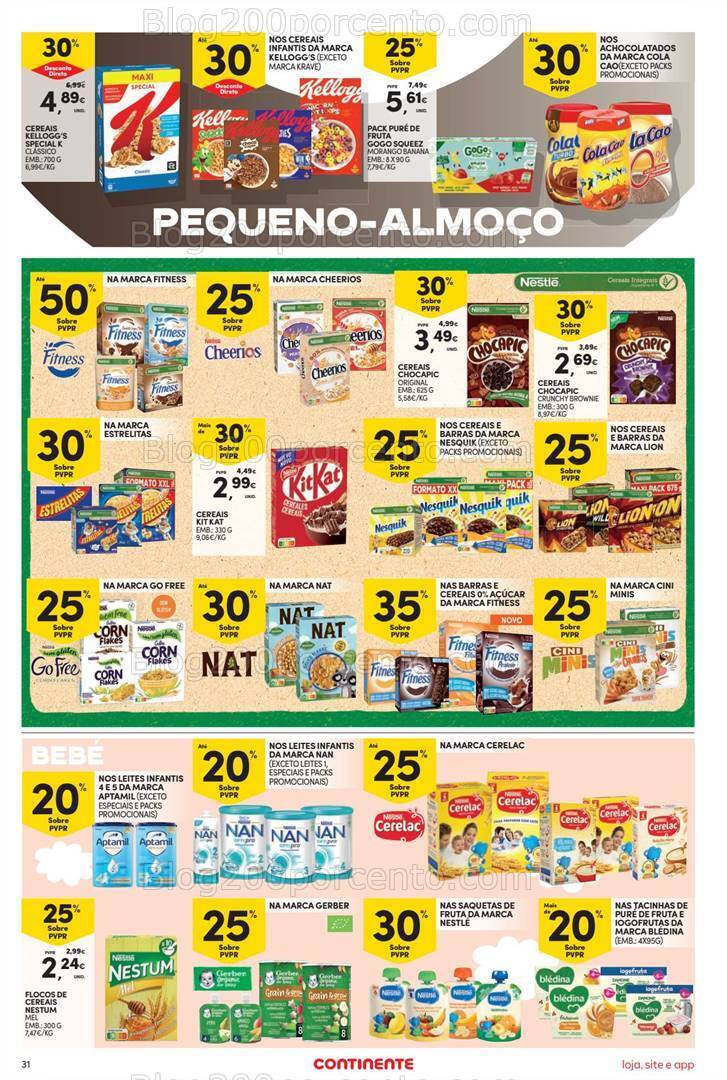 Antevisão Folheto CONTINENTE Promoções de 31 outubro a 6 novembro