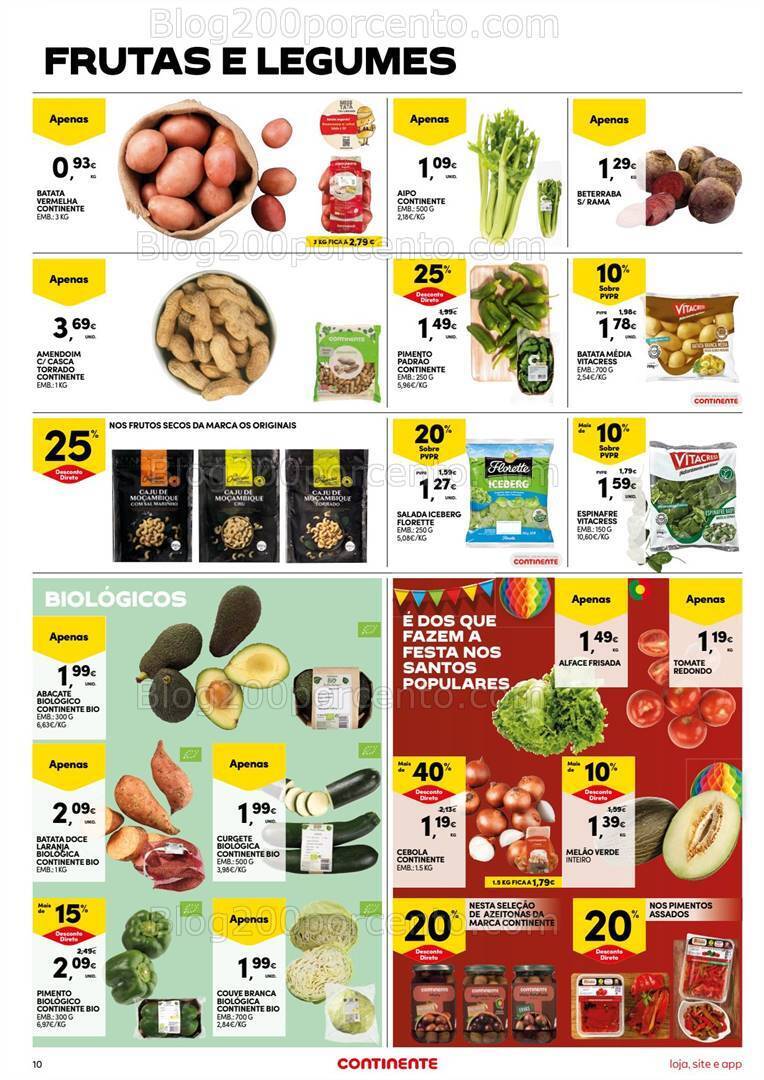 Antevisão Folheto CONTINENTE Promoções de 4 a 10 junho