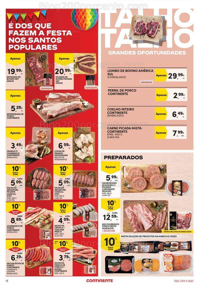 Antevisão Folheto CONTINENTE Promoções de 4 a 10 junho