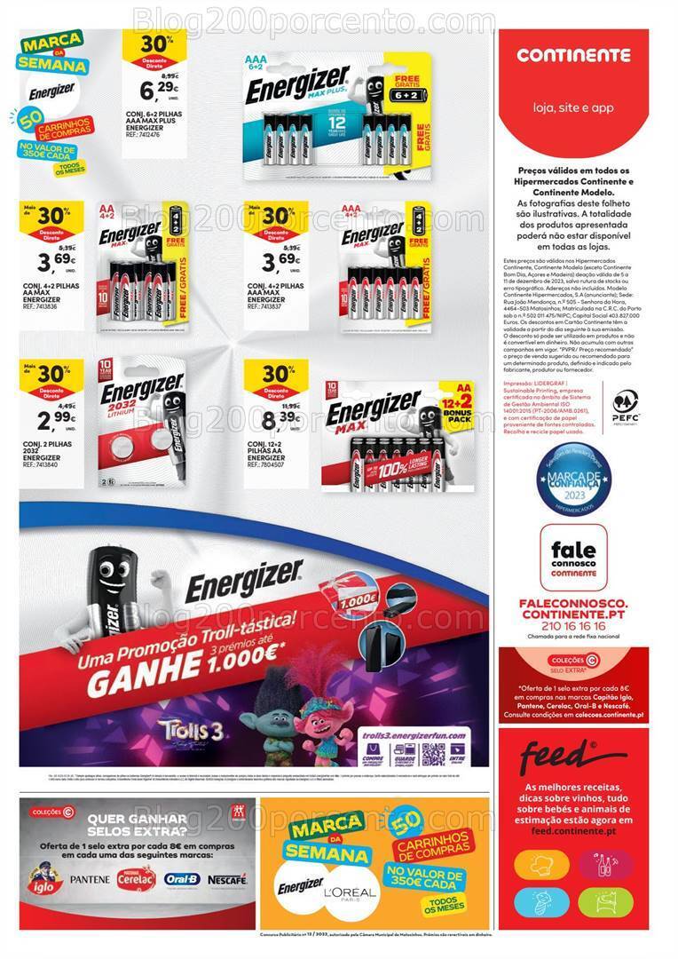 Antevisão Folheto CONTINENTE Promoções a partir de 5 a 11 dezembro
