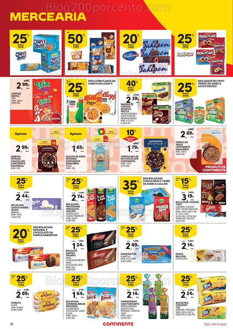 Antevisão Folheto CONTINENTE Promoções de 6 a 12 agosto