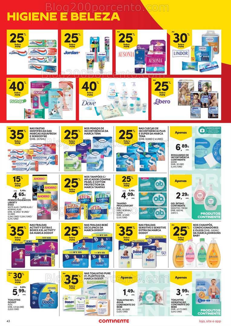 Antevisão Folheto CONTINENTE Promoções de 6 a 12 agosto