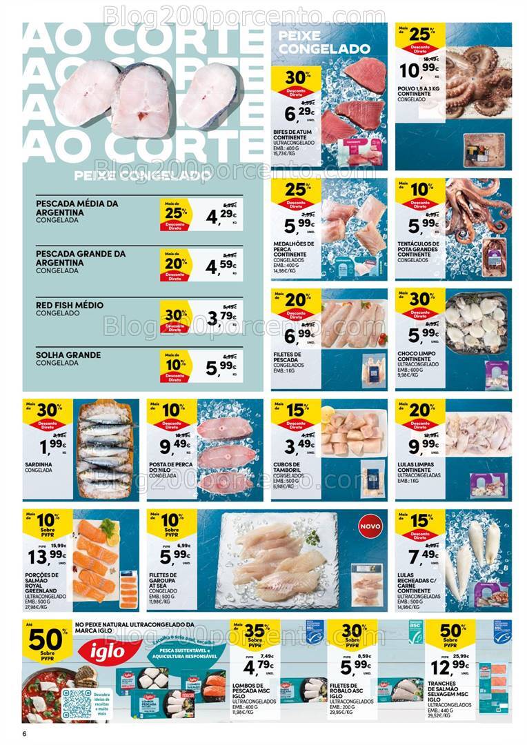 Antevisão Folheto CONTINENTE Promoções de 6 a 12 agosto