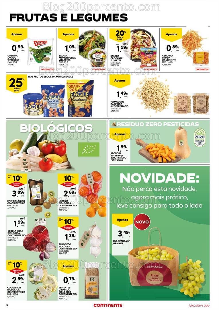 Antevisão Folheto CONTINENTE Promoções de 6 a 12 agosto
