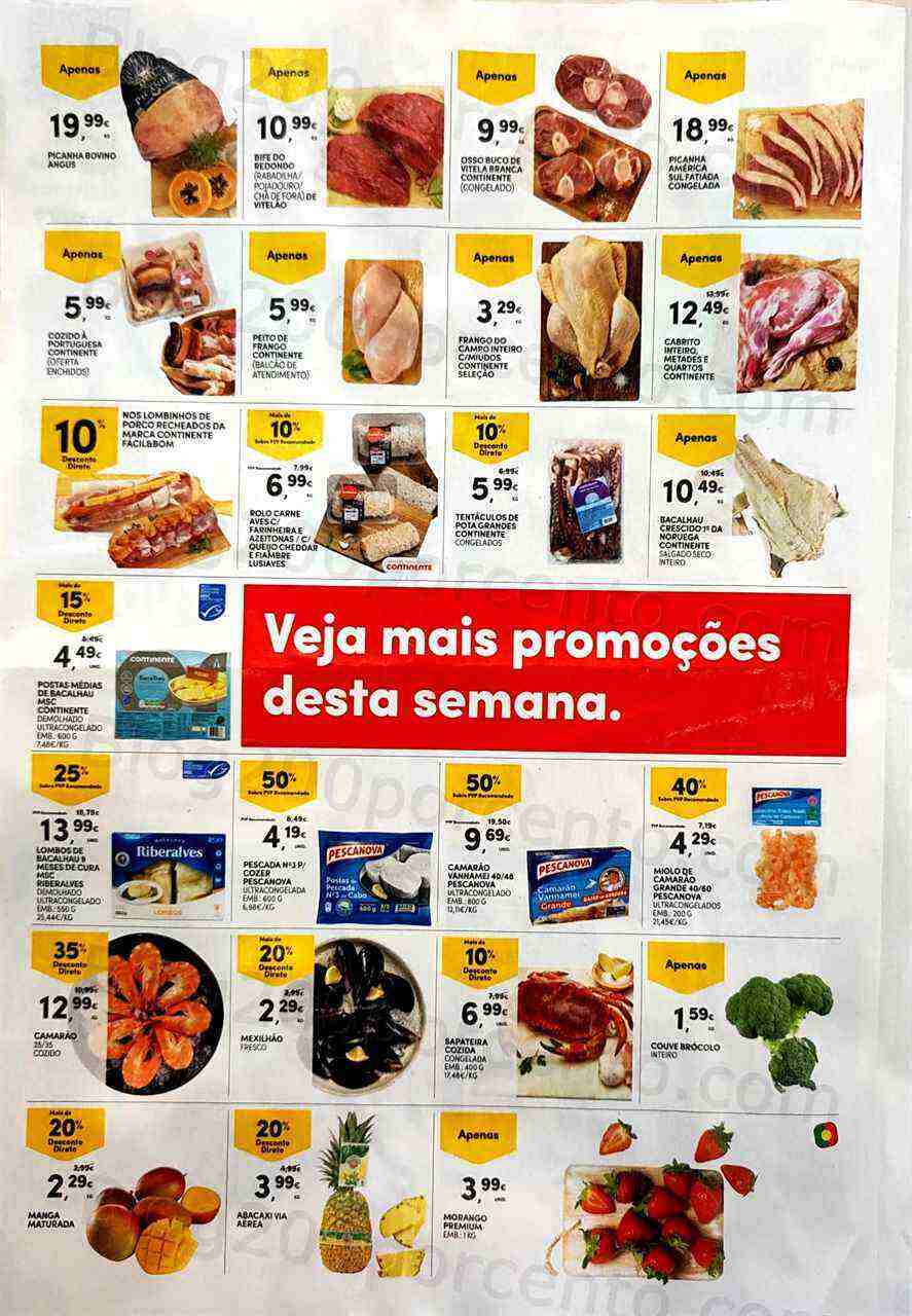 Antevisão Folheto CONTINENTE Promoções Fim de Semana - 7 a 10 abril