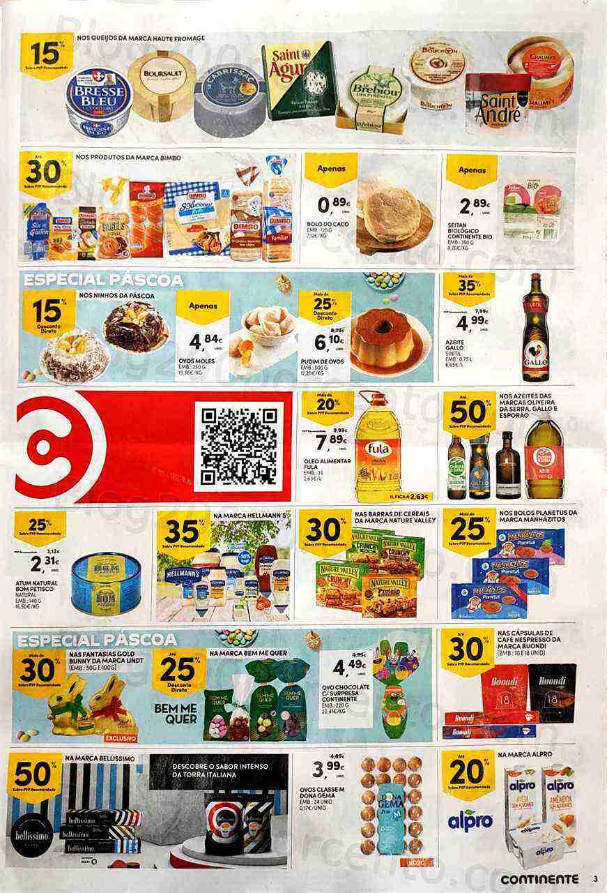 Antevisão Folheto CONTINENTE Promoções Fim de Semana - 7 a 10 abril