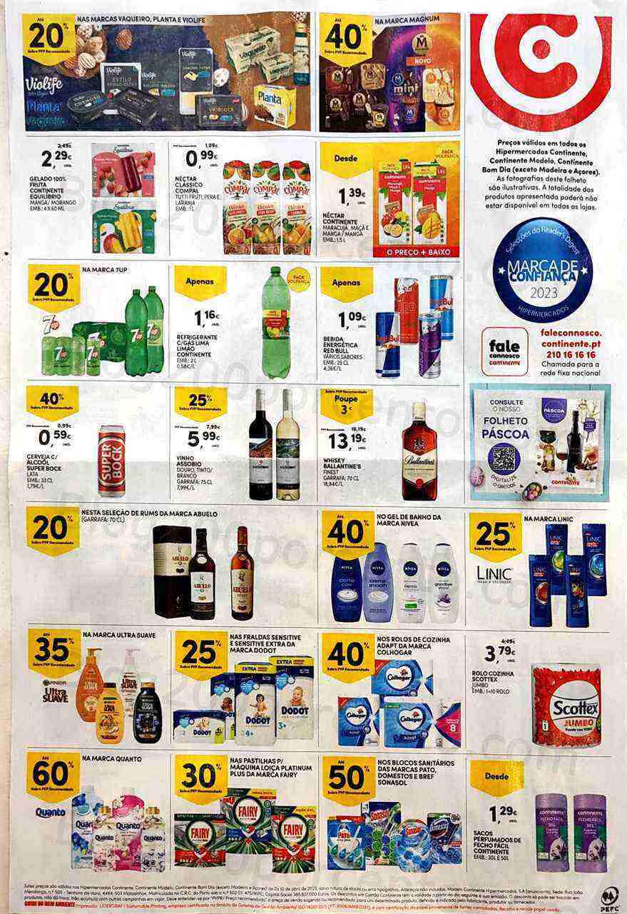 Antevisão Folheto CONTINENTE Promoções Fim de Semana - 7 a 10 abril