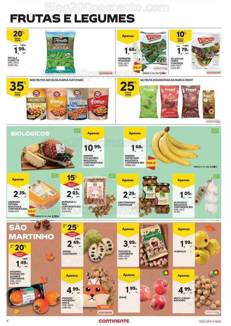 Antevisão Folheto CONTINENTE Promoções de 7 a 13 novembro