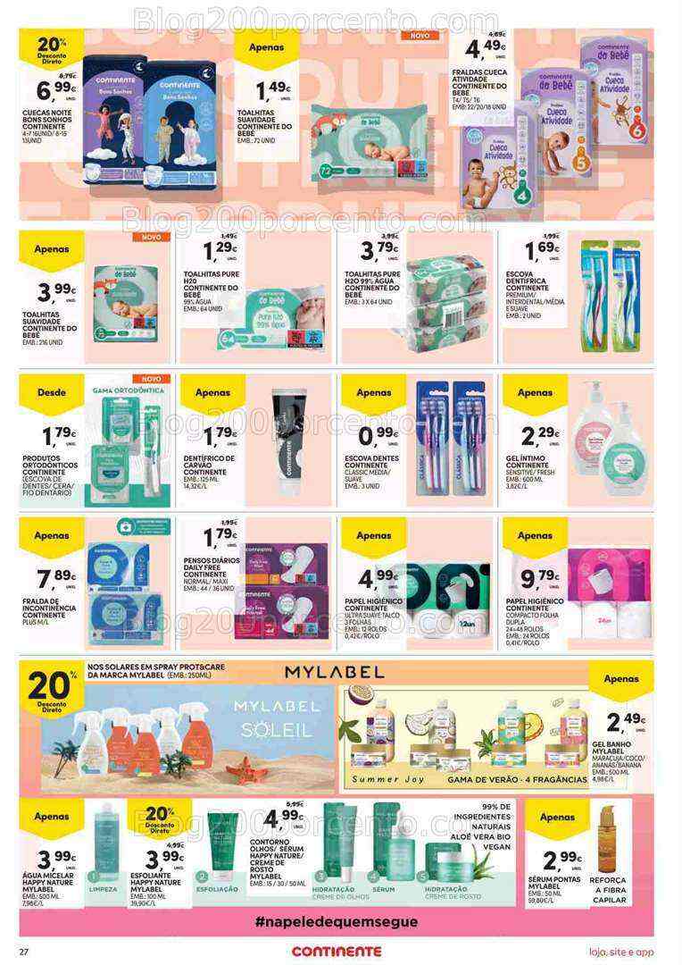 Antevisão Folheto CONTINENTE Promoções de 8 a 14 agosto