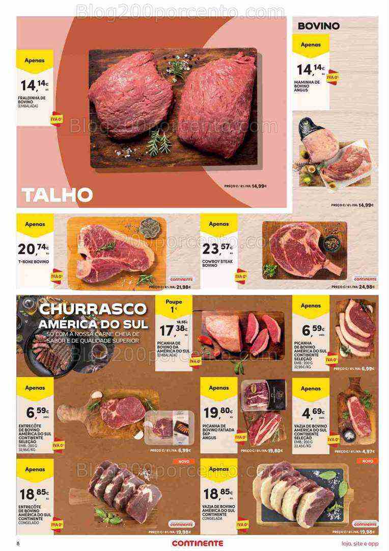 Antevisão Folheto CONTINENTE Promoções de 8 a 14 agosto