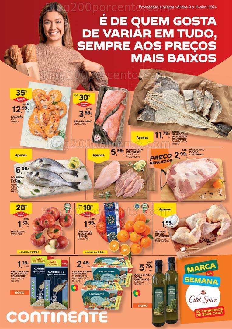 Antevisão Folheto CONTINENTE Promoções de 9 a 15 abril