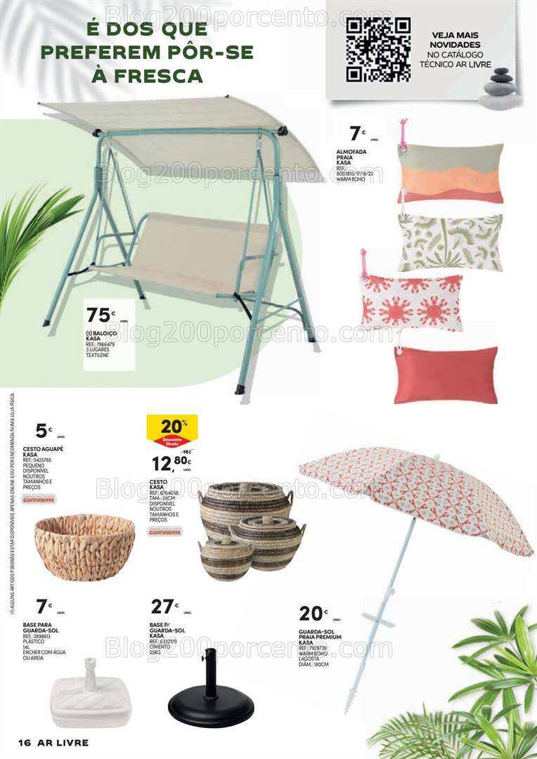 Antevisão Folheto CONTINENTE Ar Livre Promoções de 14 maio a 23 junho