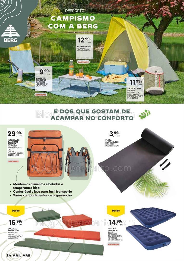 Antevisão Folheto CONTINENTE Ar Livre Promoções de 14 maio a 23 junho