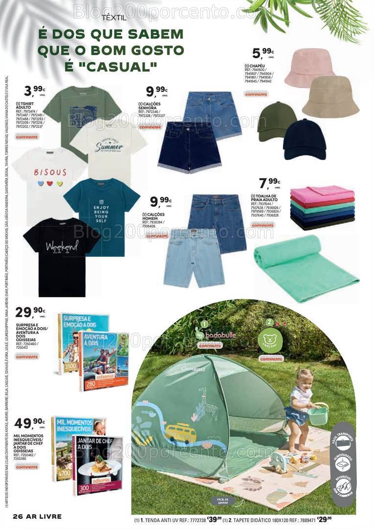 Antevisão Folheto CONTINENTE Ar Livre Promoções de 14 maio a 23 junho