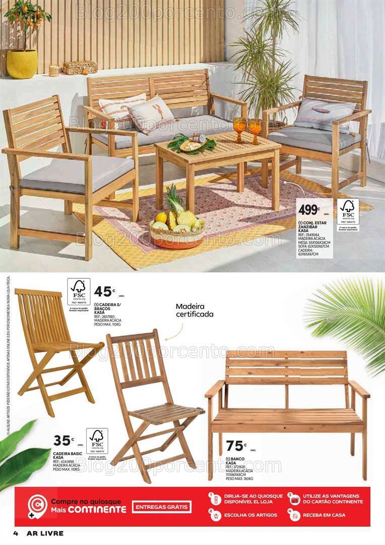 Antevisão Folheto CONTINENTE Ar Livre Promoções de 14 maio a 23 junho