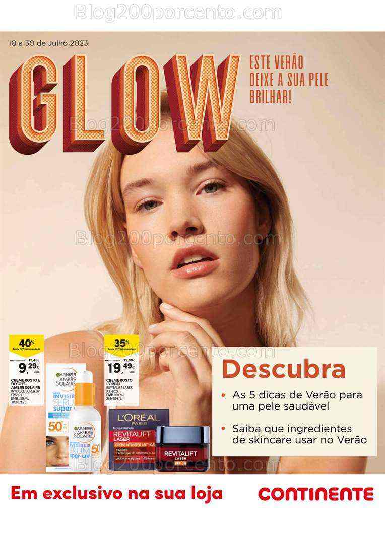 Antevisão Folheto CONTINENTE Beleza Promoções de 18 a 30 julho
