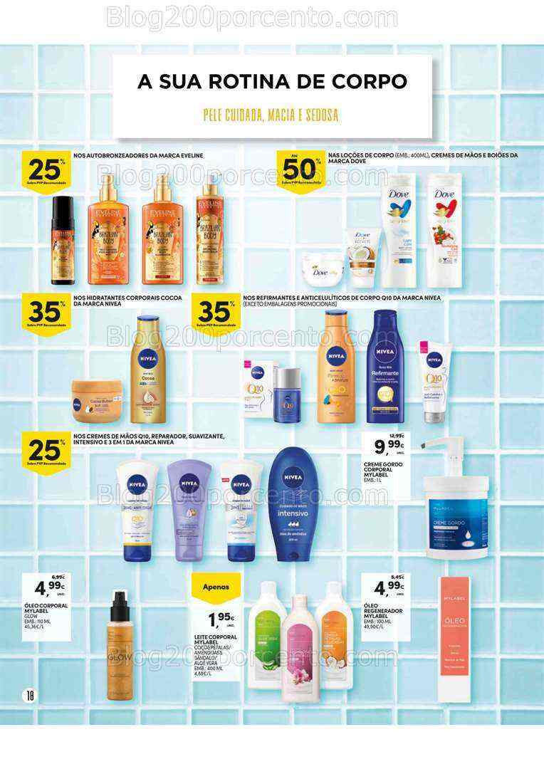 Antevisão Folheto CONTINENTE Beleza Promoções de 18 a 30 julho