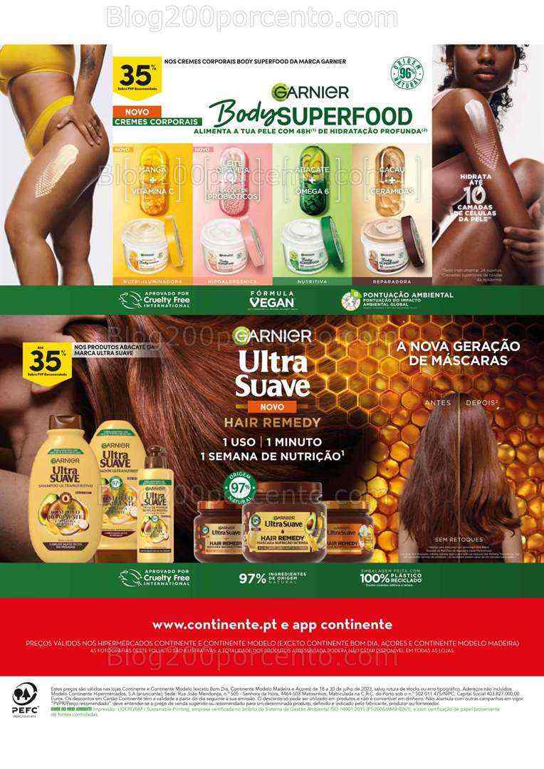 Antevisão Folheto CONTINENTE Beleza Promoções de 18 a 30 julho