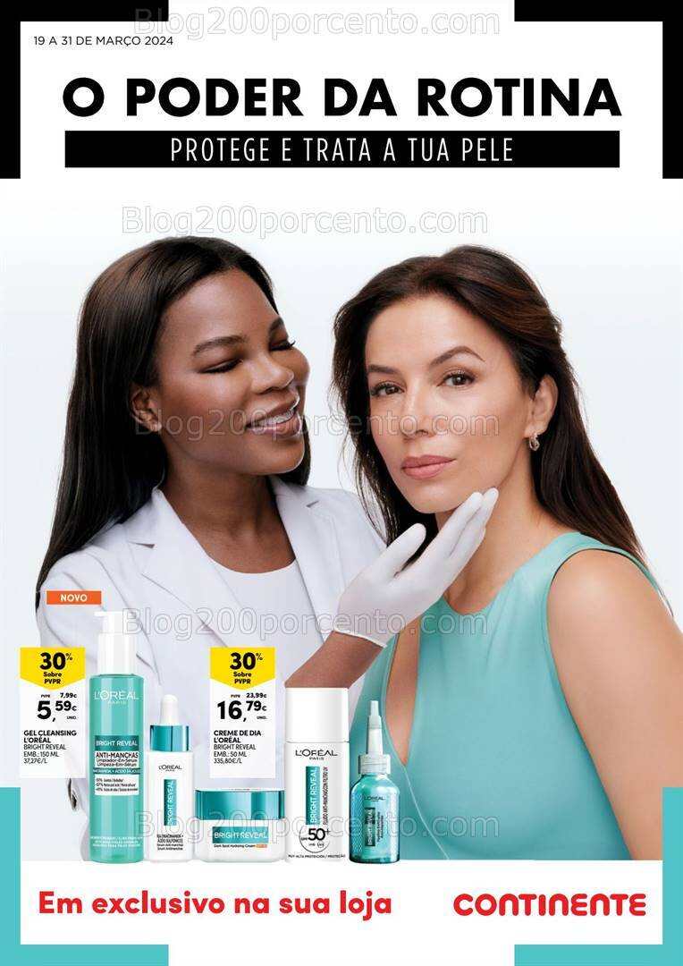 Antevisão Folheto CONTINENTE Beleza Promoções de 19 a 31 março