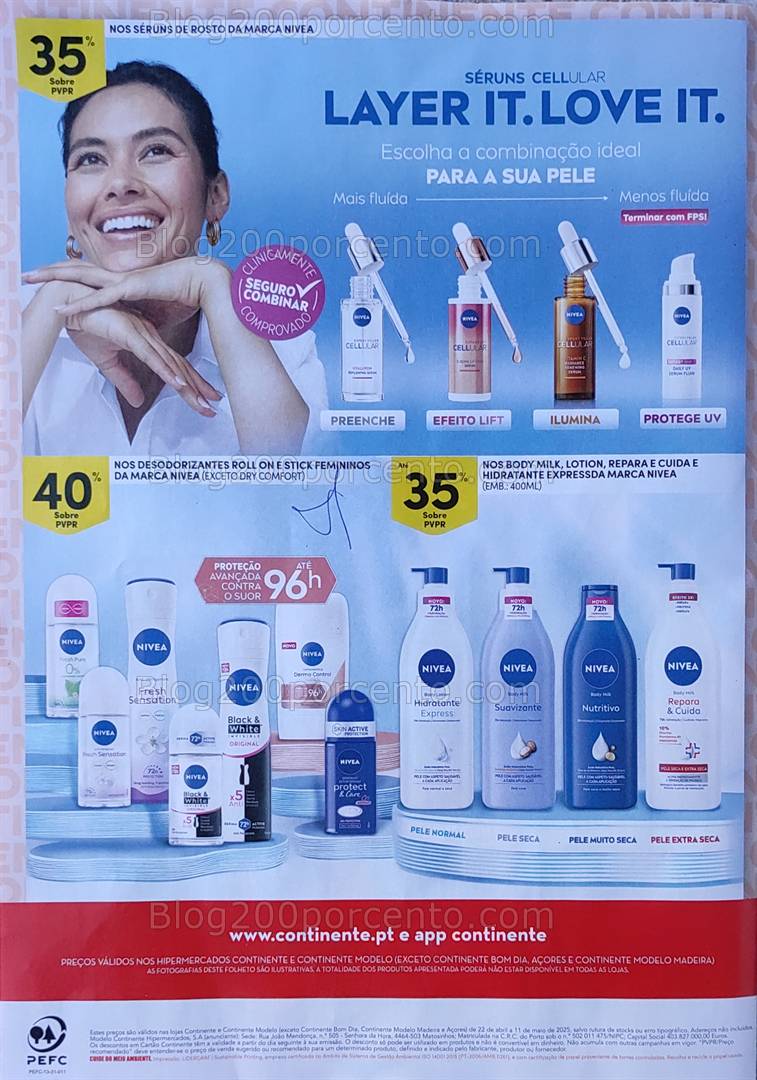 Antevisão Folheto CONTINENTE Beleza Promoções de 22 abril a 11 maio