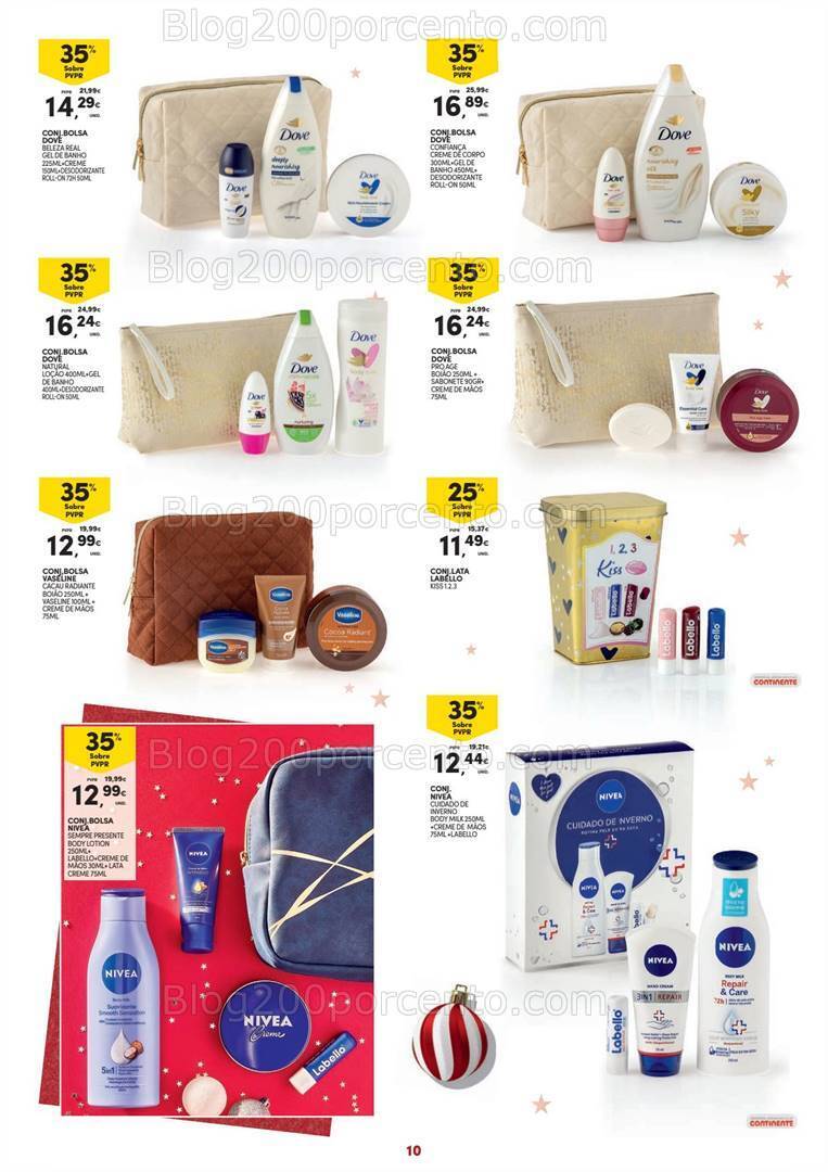 Antevisão Folheto CONTINENTE Beleza Natal Promoções de 7 novembro a 10 dezembro