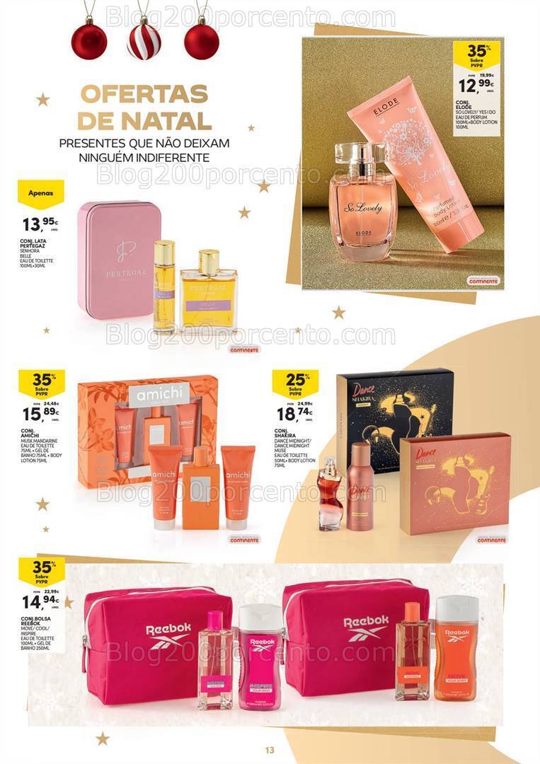 Antevisão Folheto CONTINENTE Beleza Natal Promoções de 7 novembro a 10 dezembro
