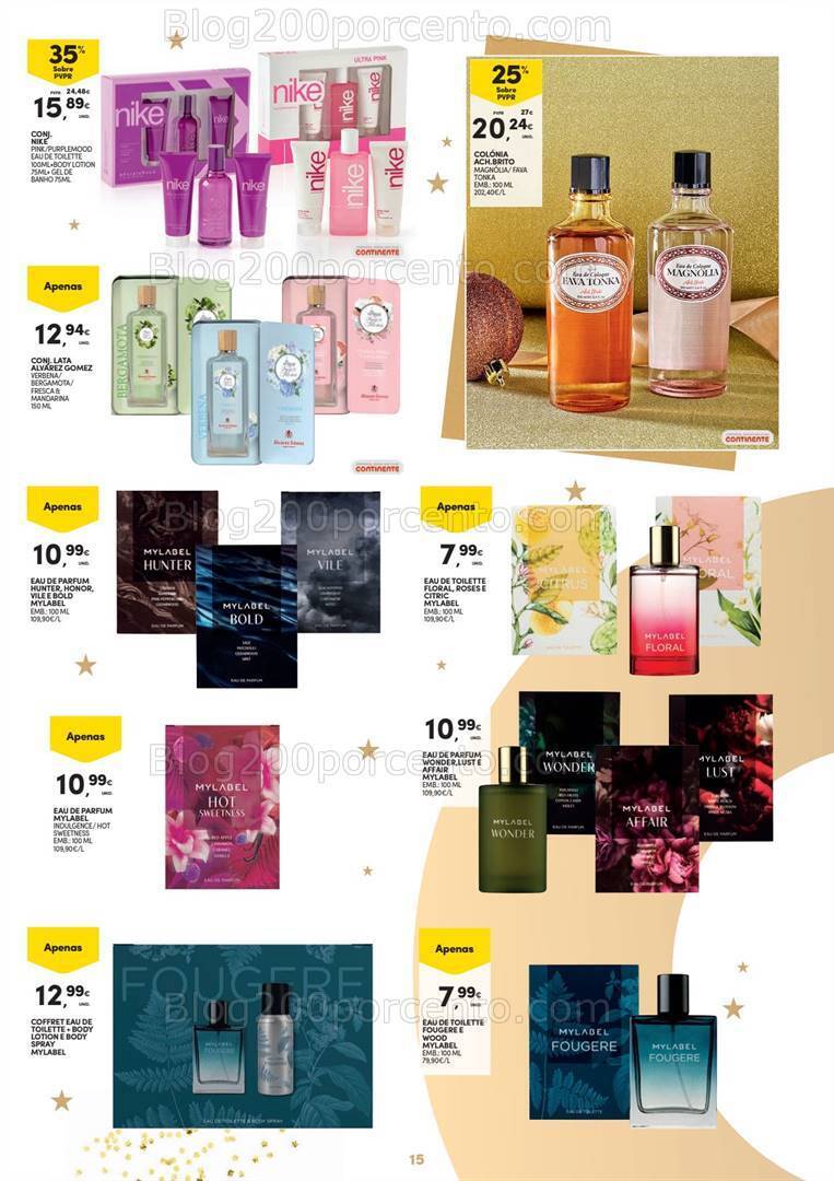 Antevisão Folheto CONTINENTE Beleza Natal Promoções de 7 novembro a 10 dezembro