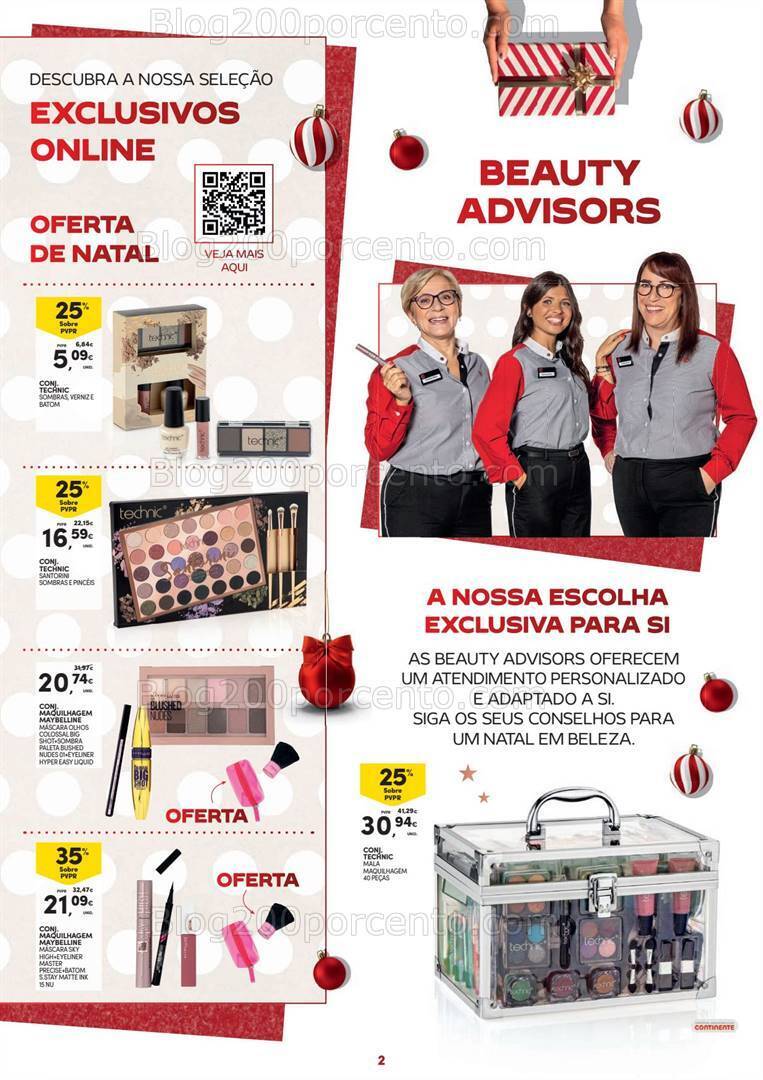 Antevisão Folheto CONTINENTE Beleza Natal Promoções de 7 novembro a 10 dezembro