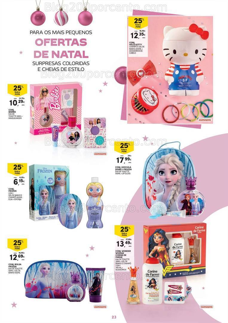 Antevisão Folheto CONTINENTE Beleza Natal Promoções de 7 novembro a 10 dezembro