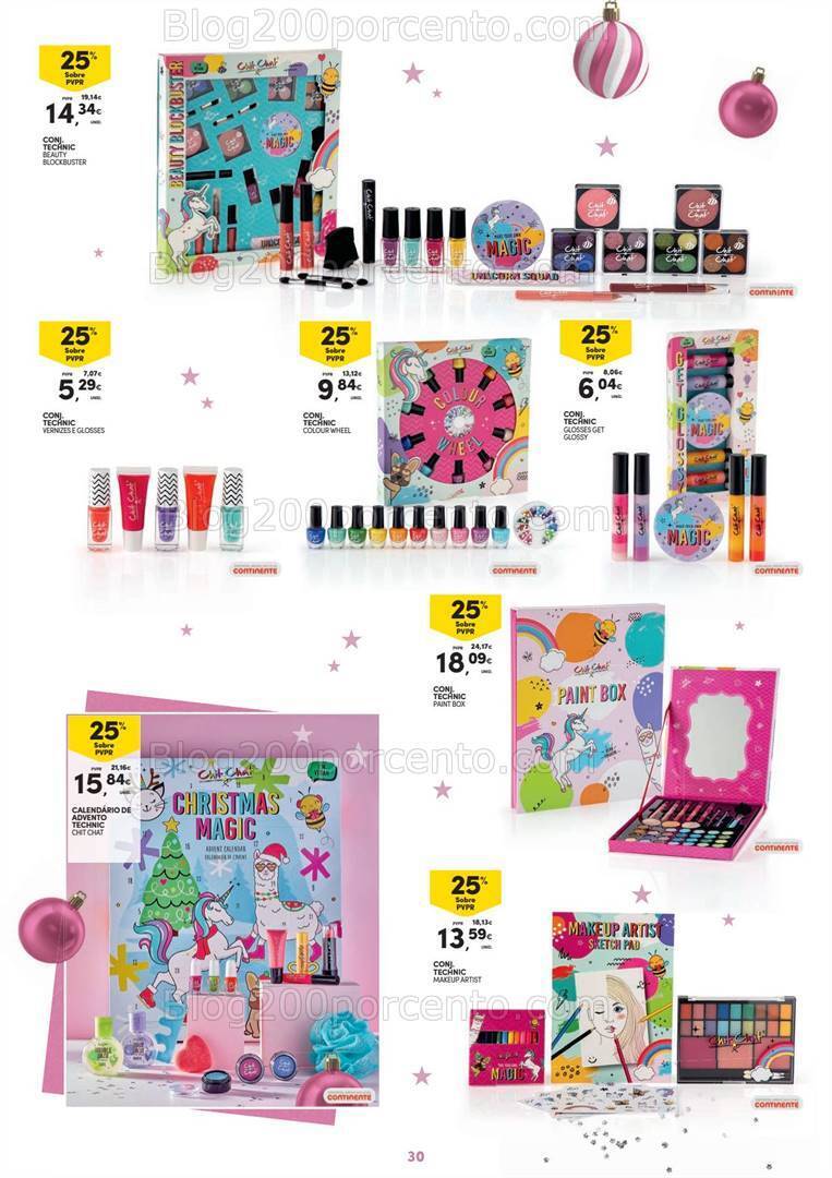 Antevisão Folheto CONTINENTE Beleza Natal Promoções de 7 novembro a 10 dezembro