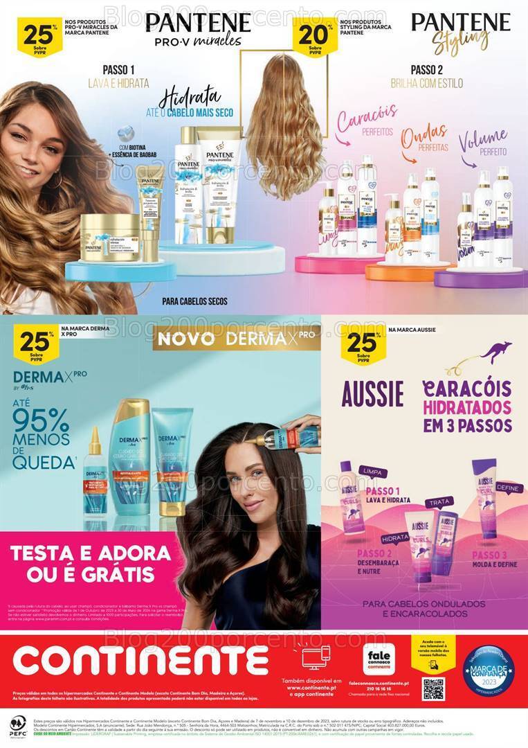 Antevisão Folheto CONTINENTE Beleza Natal Promoções de 7 novembro a 10 dezembro