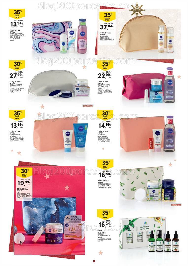 Antevisão Folheto CONTINENTE Beleza Natal Promoções de 7 novembro a 10 dezembro