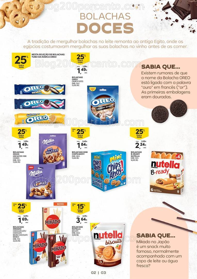 Antevisão Folheto CONTINENTE Bolachas Promoções de 5 a 17 março