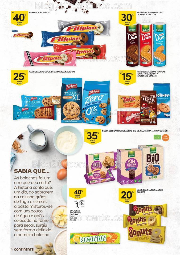Antevisão Folheto CONTINENTE Bolachas Promoções de 5 a 17 março