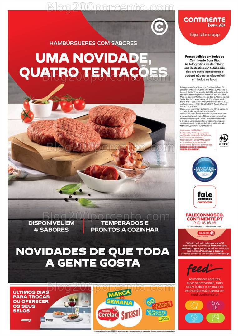Antevisão Folheto CONTINENTE Bom Dia Promoções de 6 a 12 agosto