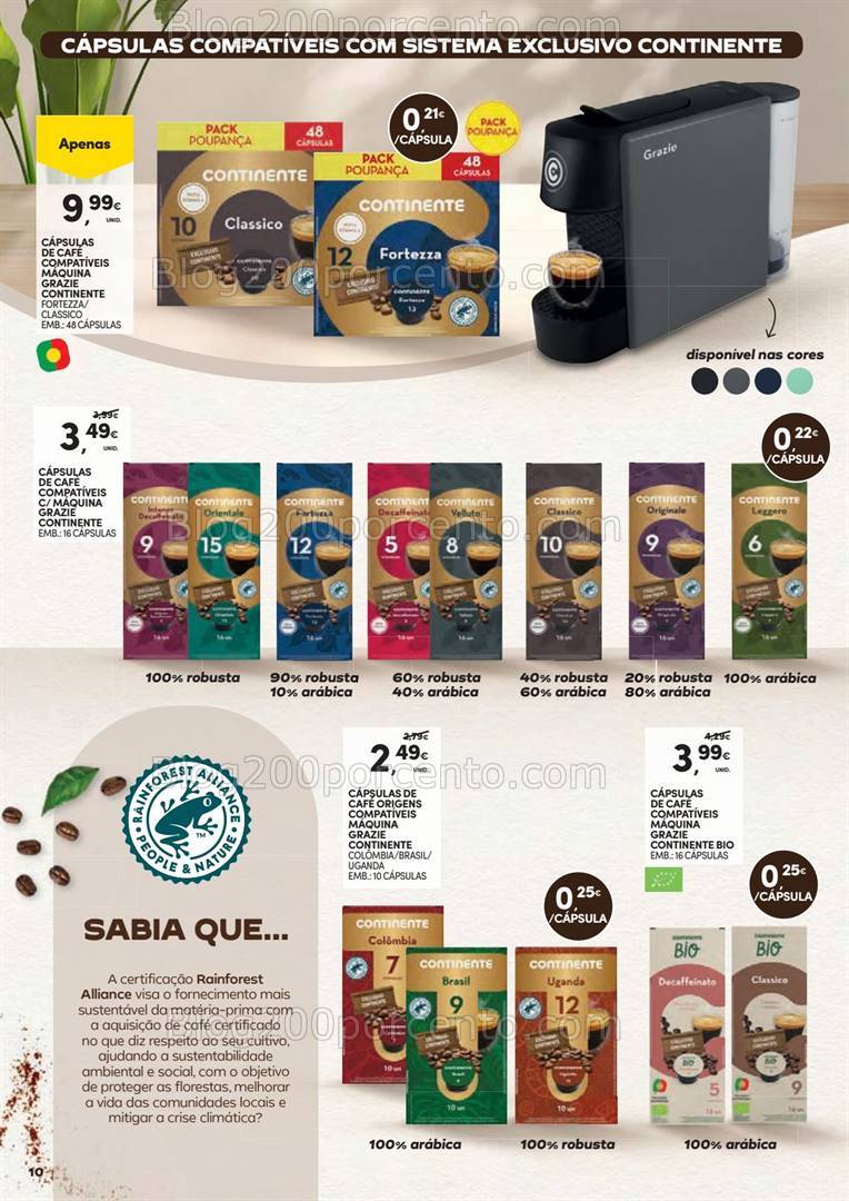 Antevisão Folheto CONTINENTE Especial Cafés Promoções de 15 a 27 outubro