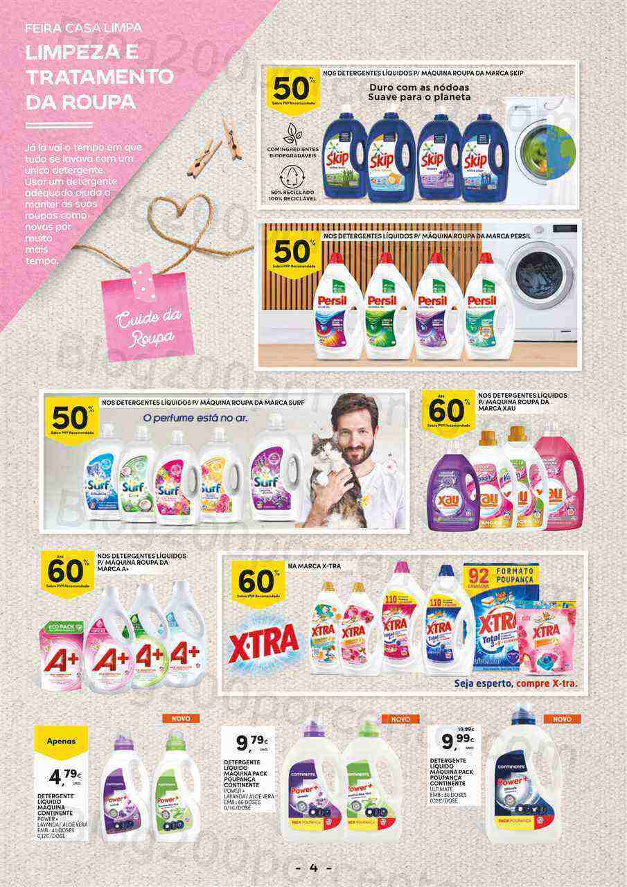 Antevisão Folheto CONTINENTE Especial Limpeza Promoções de 7 a 19 março