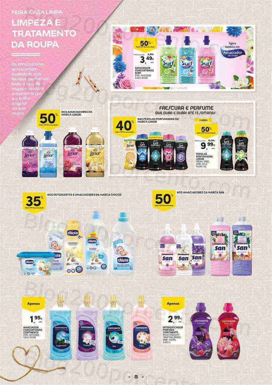 Antevisão Folheto CONTINENTE Especial Limpeza Promoções de 7 a 19 março