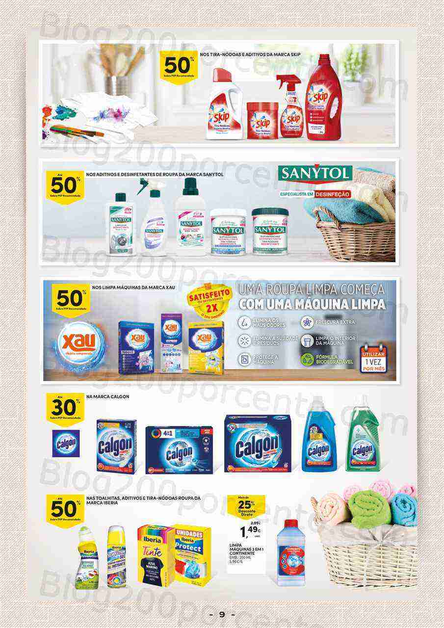 Antevisão Folheto CONTINENTE Especial Limpeza Promoções de 7 a 19 março