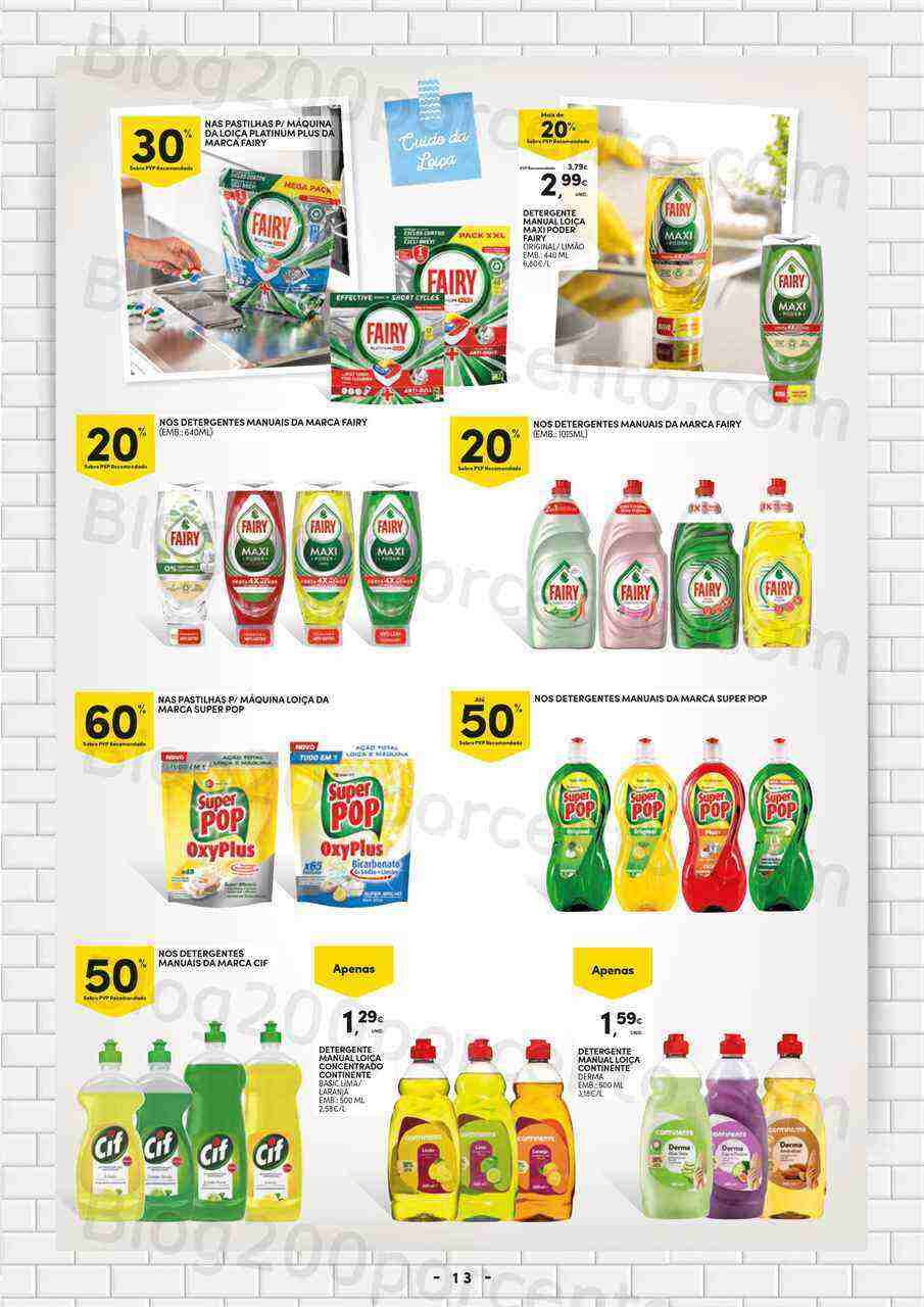 Antevisão Folheto CONTINENTE Especial Limpeza Promoções de 7 a 19 março