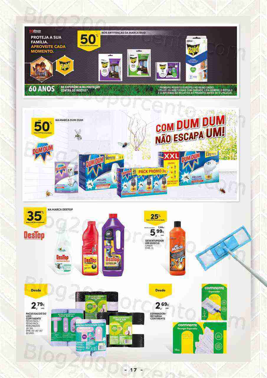Antevisão Folheto CONTINENTE Especial Limpeza Promoções de 7 a 19 março