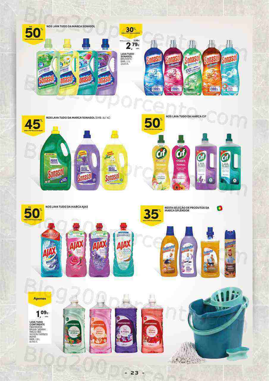 Antevisão Folheto CONTINENTE Especial Limpeza Promoções de 7 a 19 março