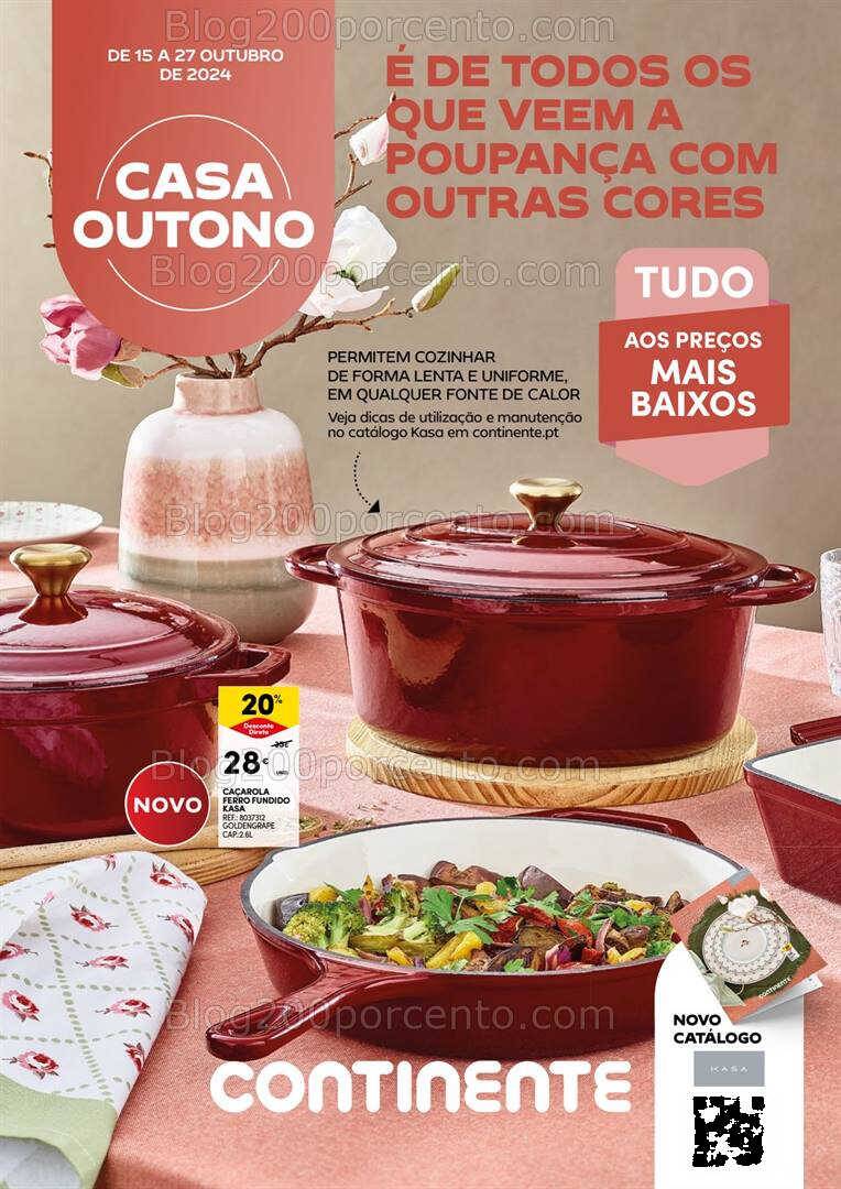 Antevisão Folheto CONTINENTE Casa Outono Promoções de 15 a 27 outubro