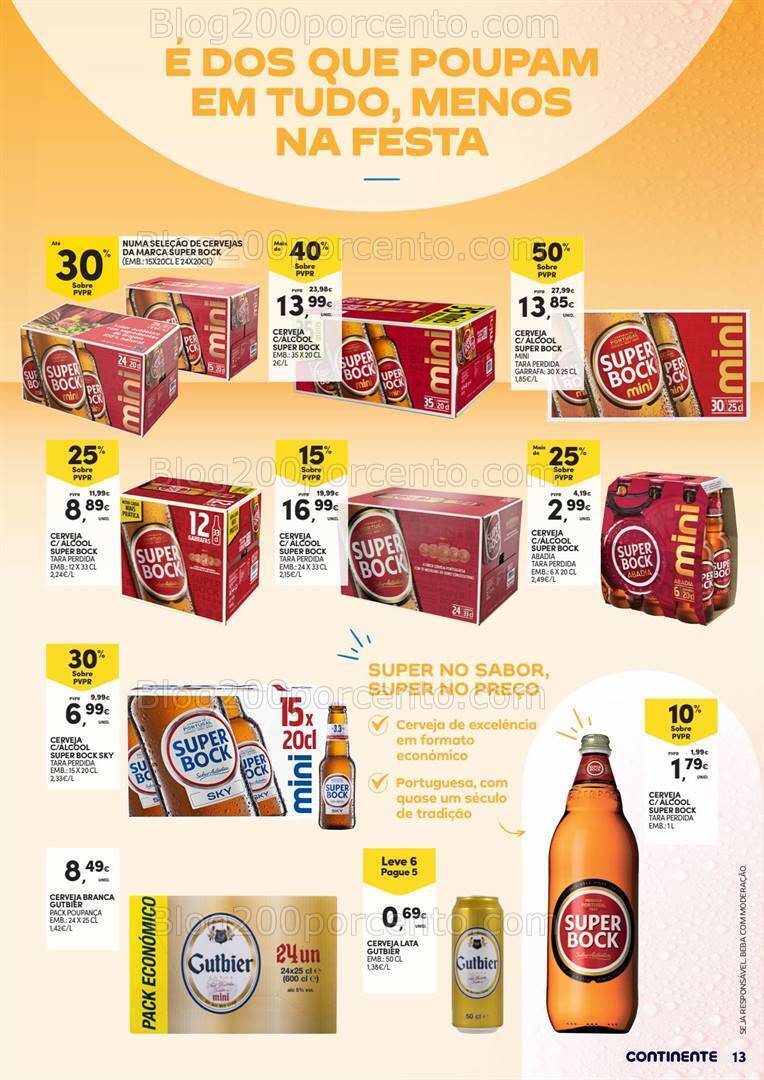 Antevisão Folheto CONTINENTE Cervejas e Mariscos - 28 maio a 9 junho