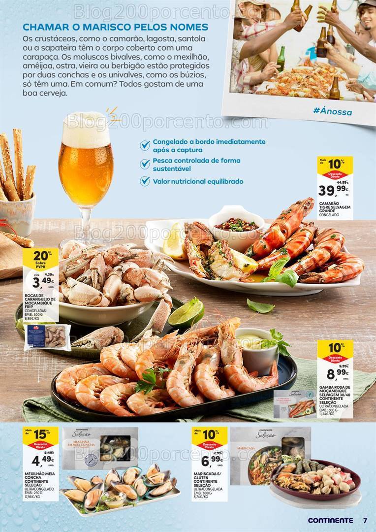 Antevisão Folheto CONTINENTE Cervejas e Mariscos - 28 maio a 9 junho